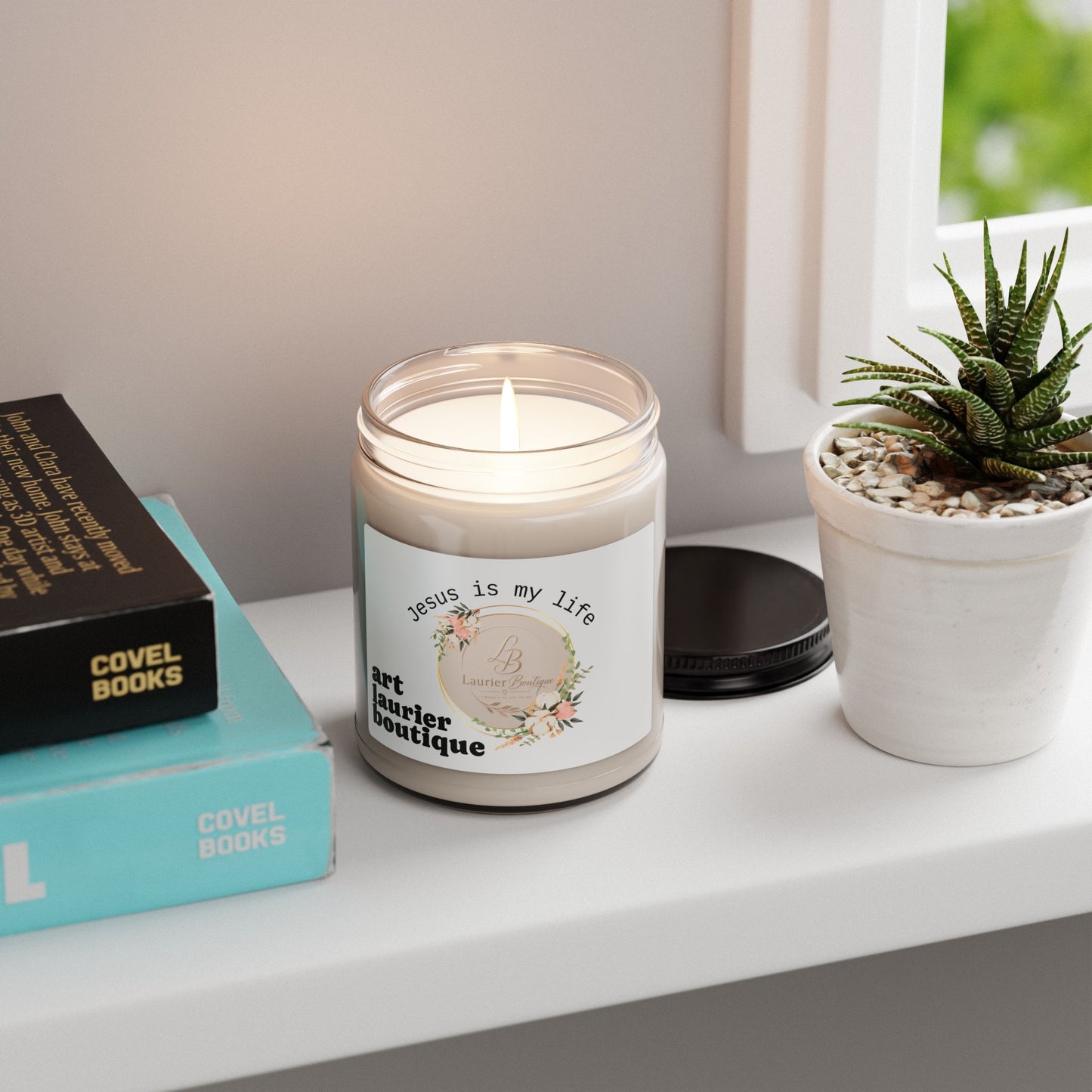 Jesus Is My Life Scented Soy Candle – 9oz Inspirational Faith Candle