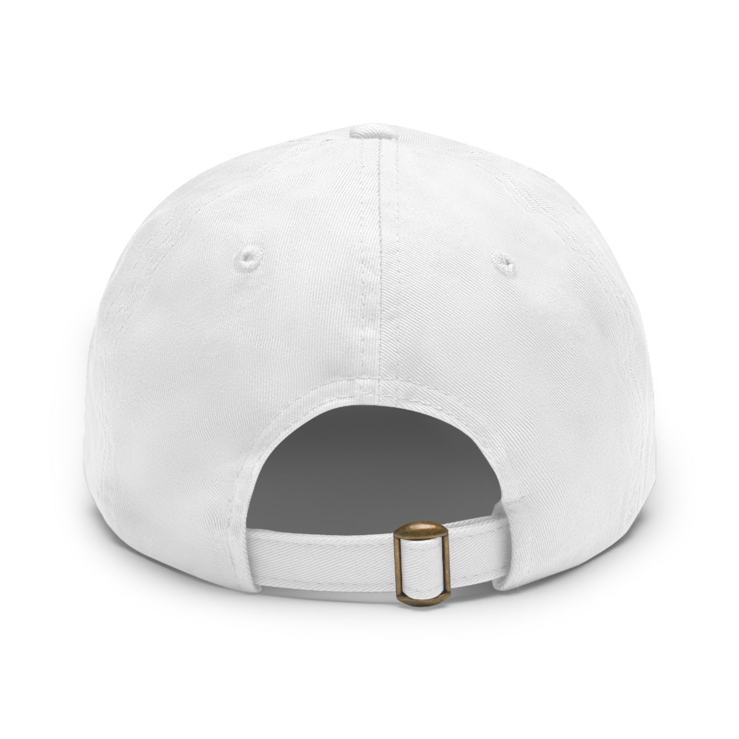 Round Leather Patch Dad Hat — "LB" Logo with "Jesus Loves You" Accent