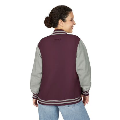 Varsity Letterman Jacket — LB Crest Red & White