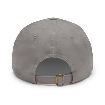 Round Leather Patch Dad Hat — "LB" Logo with "Jesus Loves You" Accent