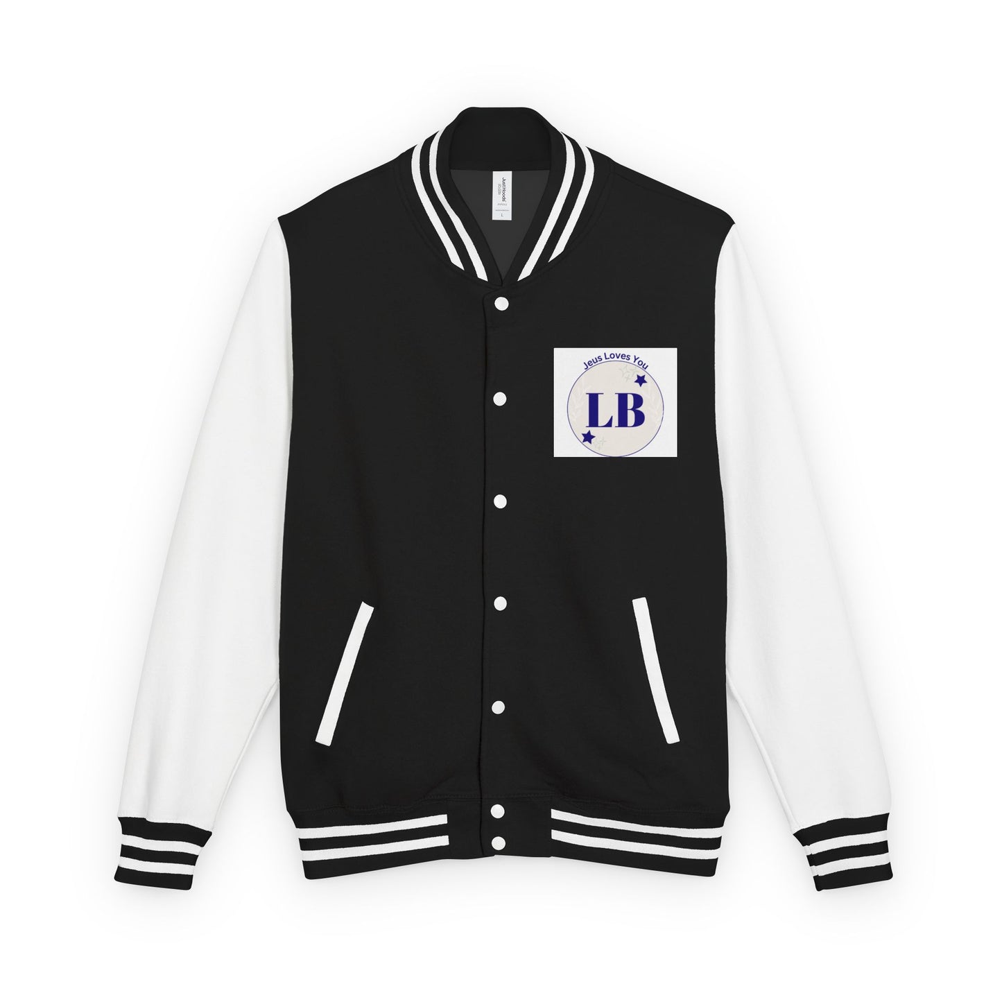 Varsity Letterman Jacket — LB Crest Red & White
