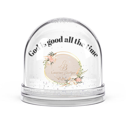 Inspirational Snow Globe — “God is good all the time” Decorative Keepsake