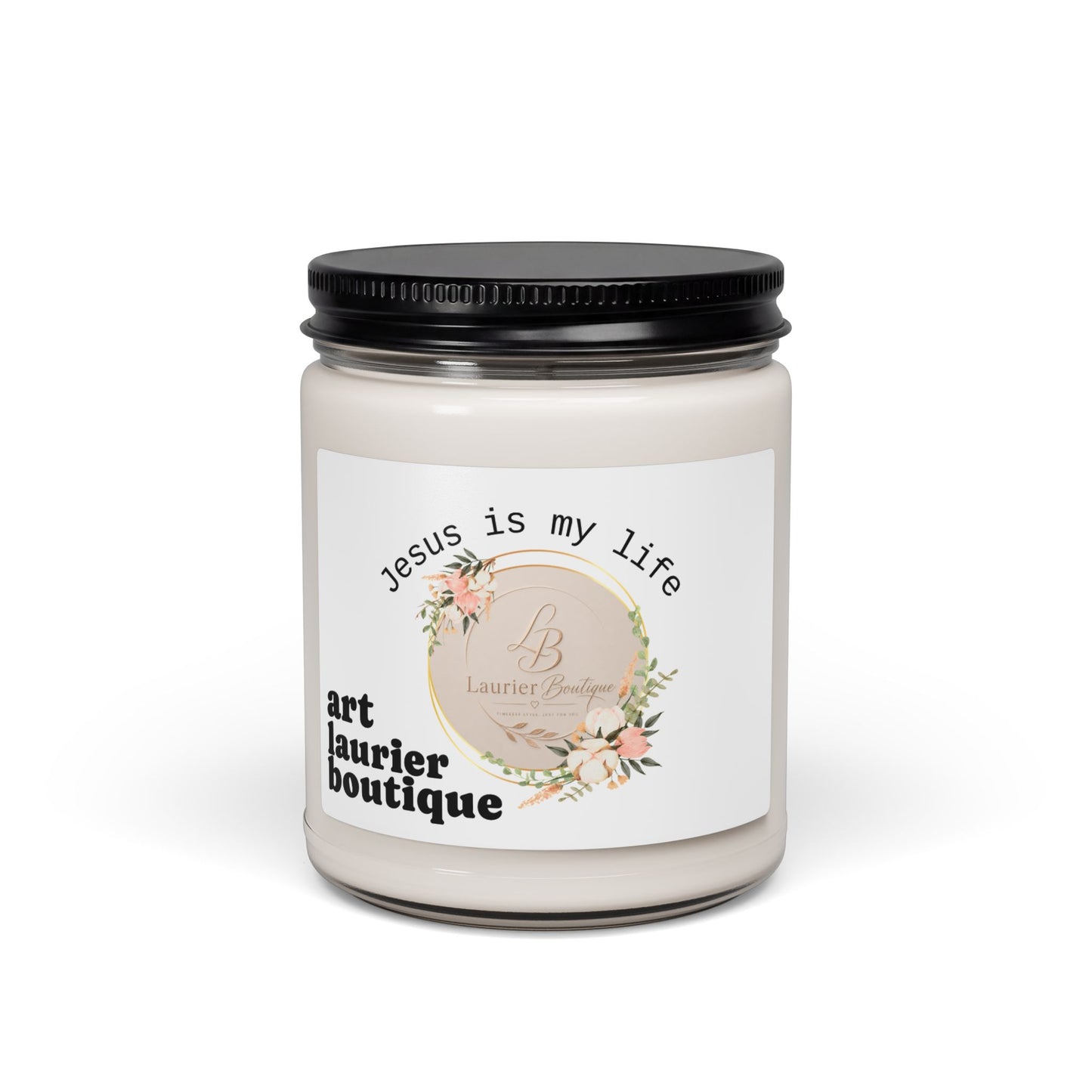 Jesus Is My Life Scented Soy Candle – 9oz Inspirational Faith Candle