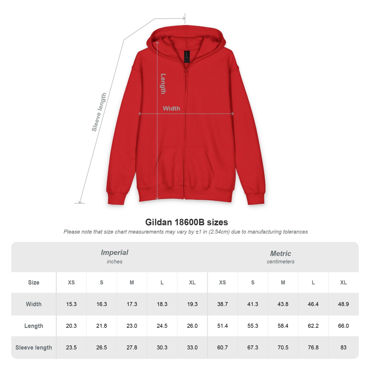 Youth Zip Hoodie with LB Monogram Patch