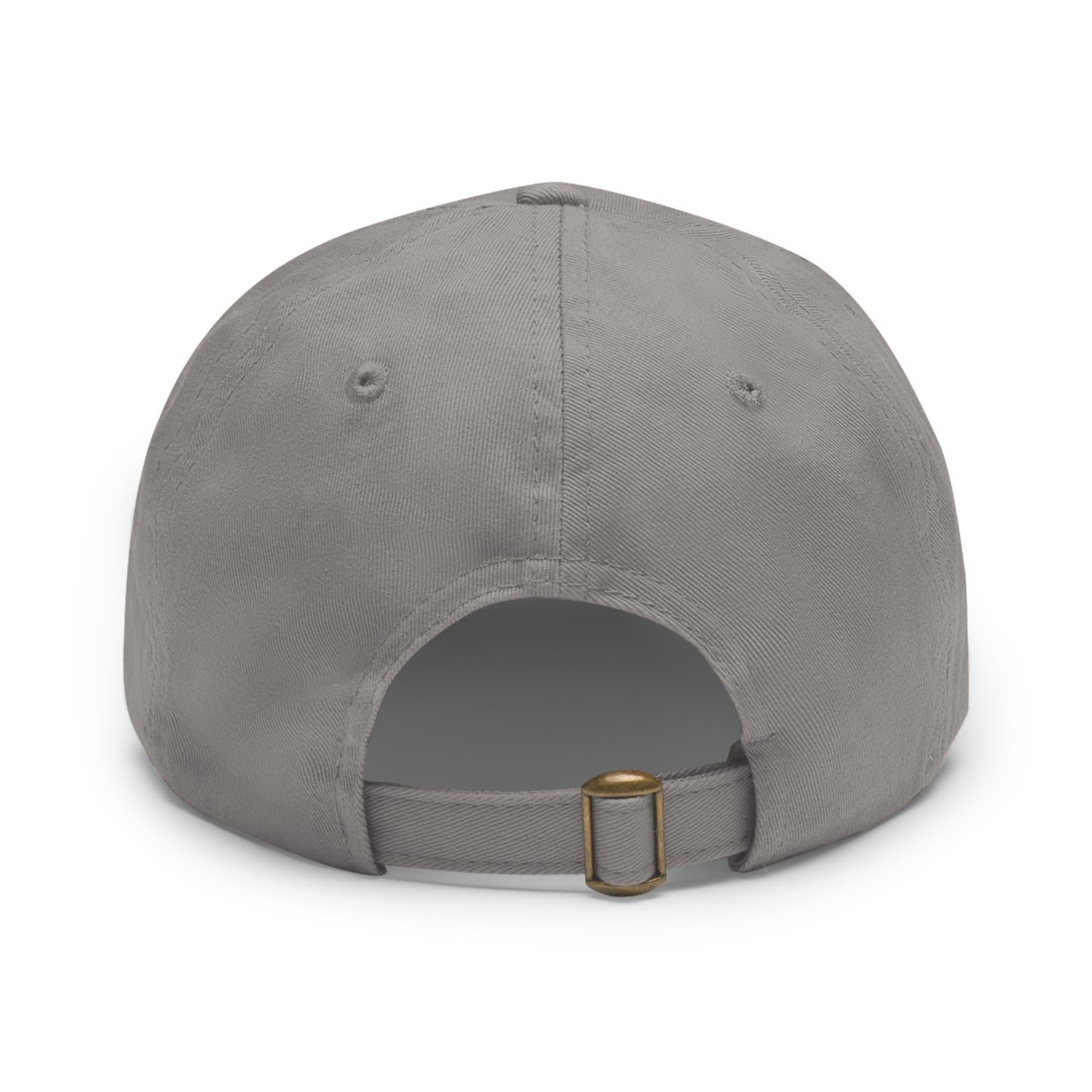 Round Leather Patch Dad Hat — "LB" Logo with "Jesus Loves You" Accent