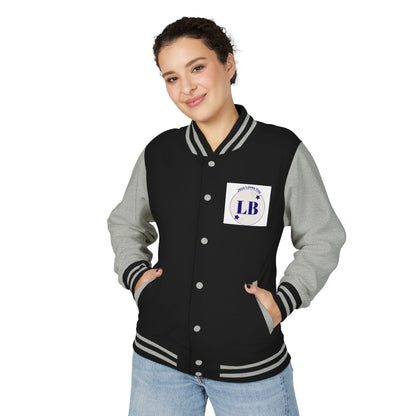 Varsity Letterman Jacket — LB Crest Red & White