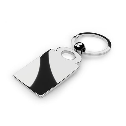 Personalized Floral Monogram Photo Keyring