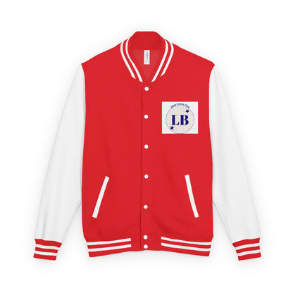 Varsity Letterman Jacket — LB Crest Red & White