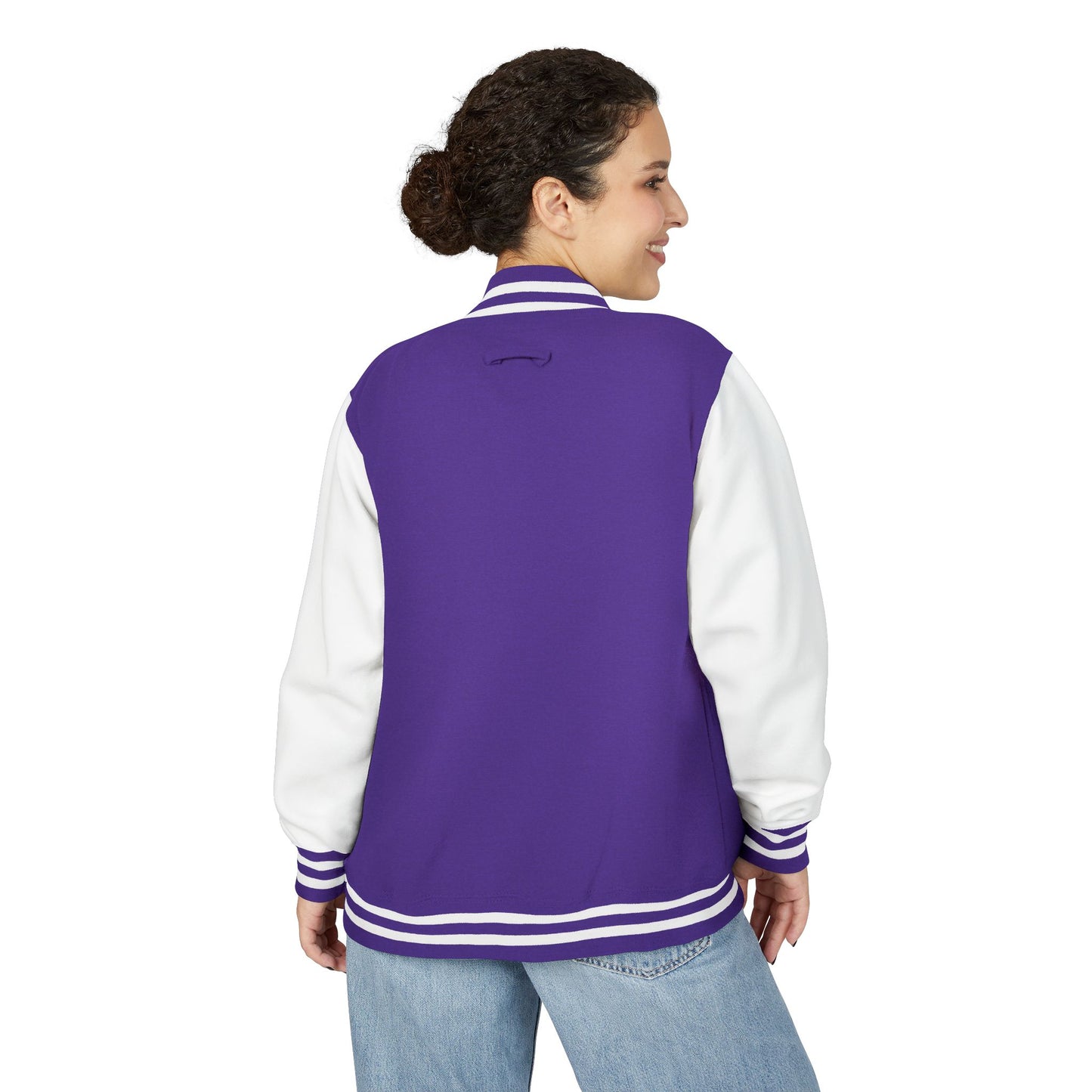 Varsity Letterman Jacket — LB Crest Red & White