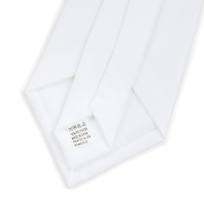'Jesus Loves You' White Necktie – LB Crest