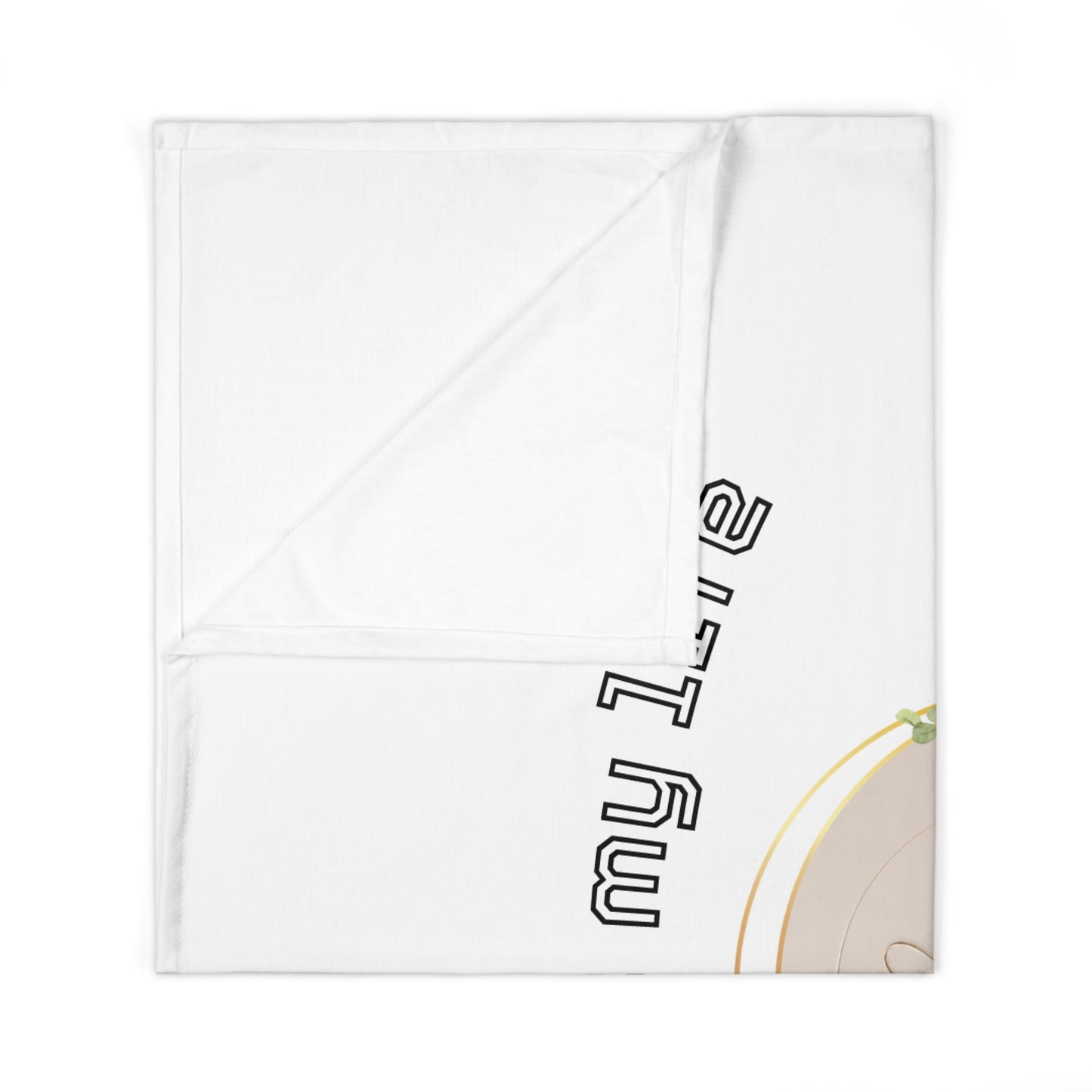 Swaddle Blanket — "Jesus Is My Life" Floral Christian Baby Wrap