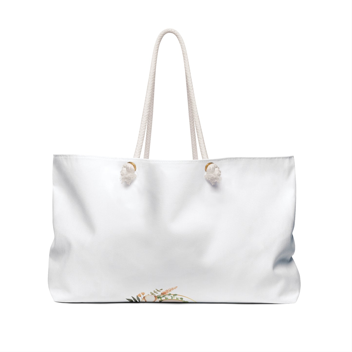 Weekender Bag - "God Is Good All The Time" Floral Canvas Travel Tote