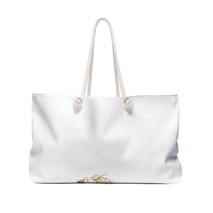 Weekender Bag - "God Is Good All The Time" Floral Canvas Travel Tote