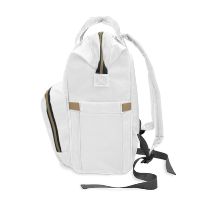 Jesus Loves You Floral Monogram Diaper Backpack