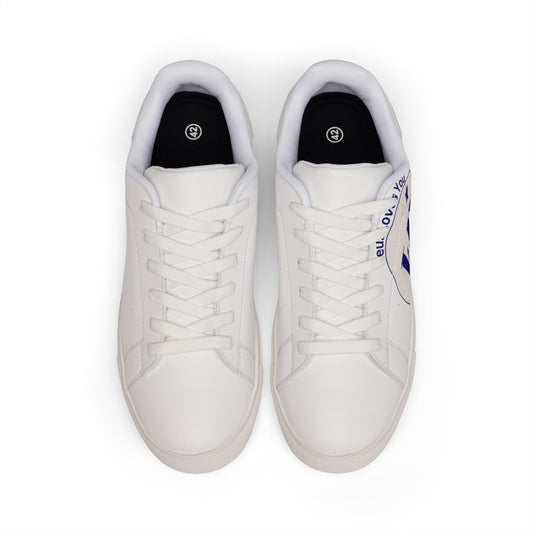 LB Monogram Low-Top Leather Sneakers – Casual Everyday Shoes