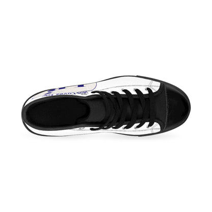Men's Classic High-Top Sneakers - 'LB' Logo Casual Canvas Shoes