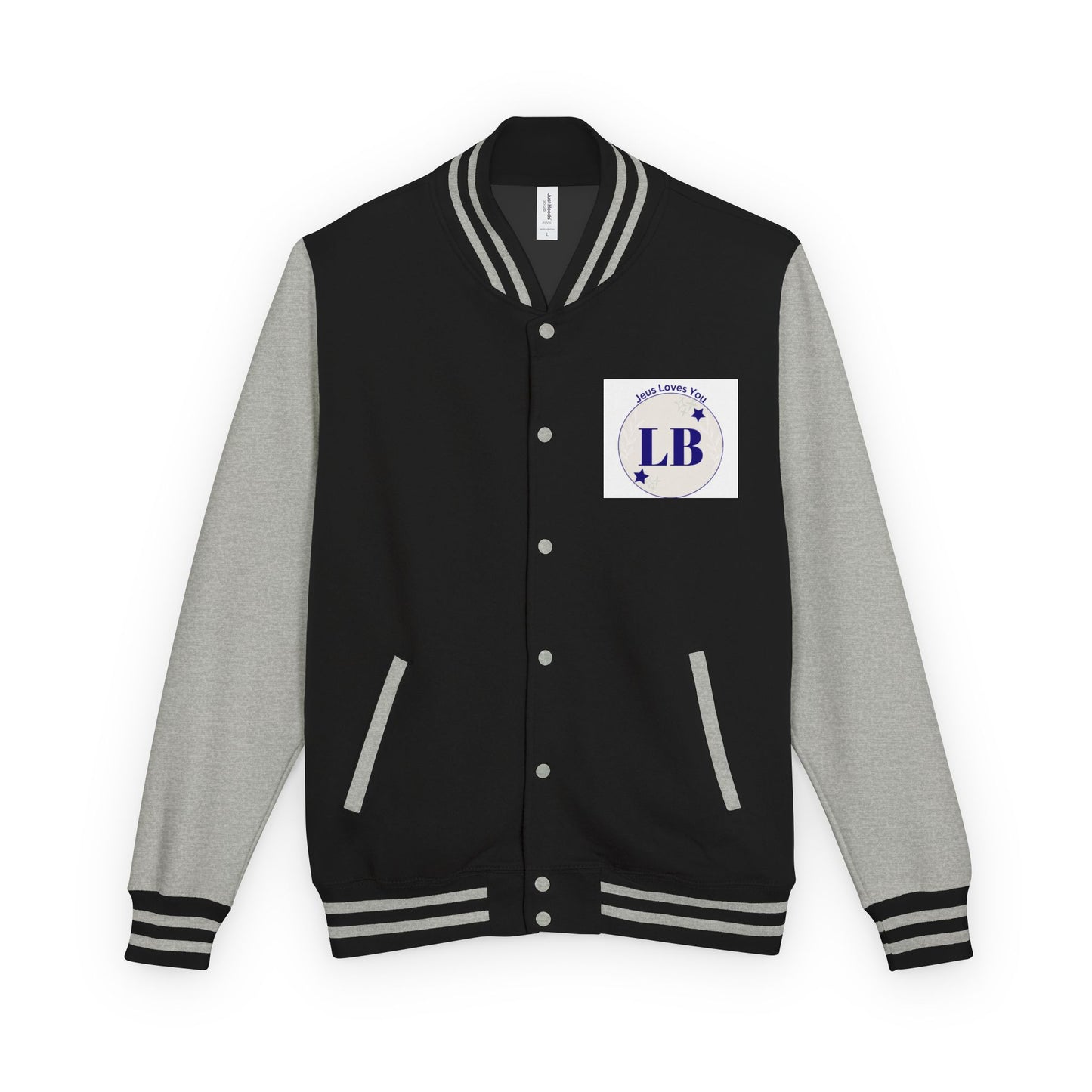 Varsity Letterman Jacket — LB Crest Red & White