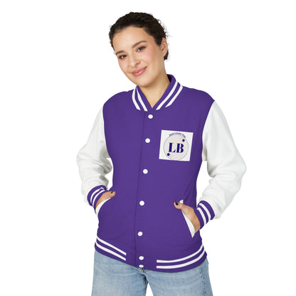 Varsity Letterman Jacket — LB Crest Red & White