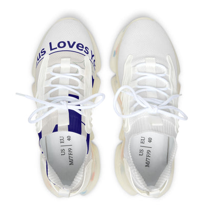 Women's Floral Mesh Sneakers – Lightweight Breathable Athletic Shoes